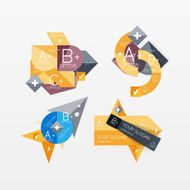 Paper graphics infographic web layouts N82