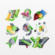 Paper graphics infographic web layouts N84