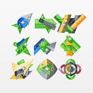 Paper graphics infographic web layouts N90