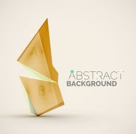 Geometric shapes with sample text Abstract template N290