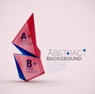 Geometric shapes with sample text Abstract template N292