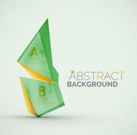 Geometric shapes with sample text Abstract template N294