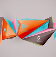 Geometric shapes in the air Vector abstract background N352