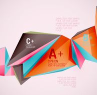 Geometric shapes in the air Vector abstract background N353