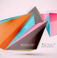 Geometric shapes in the air Vector abstract background N354