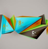 Geometric shapes in the air Vector abstract background N355