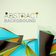 Geometric shapes in the air Vector abstract background N356