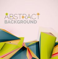 Geometric shapes in the air Vector abstract background N357