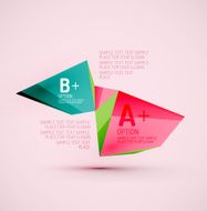 Geometric shapes in the air Vector abstract background N358
