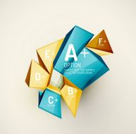 Geometric shapes with sample text Abstract template N297