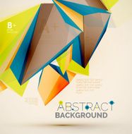 Geometric shapes in the air Vector abstract background N362
