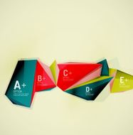 Geometric shapes in the air Vector abstract background N363