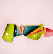 Geometric shapes in the air Vector abstract background N367