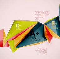 Geometric shapes in the air Vector abstract background N368