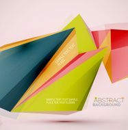 Geometric shapes in the air Vector abstract background N369