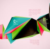 Geometric shapes in the air Vector abstract background N371