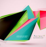 Geometric shapes in the air Vector abstract background N372