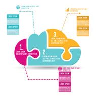 Cloud design clean vector