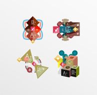 Set of abstract geometric shapes with options N90