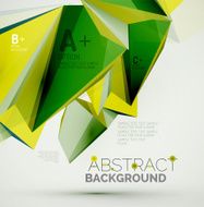 Geometric shapes in the air Vector abstract background N376
