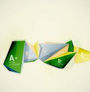Geometric shapes in the air Vector abstract background N377