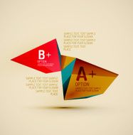 Geometric shapes in the air Vector abstract background N378