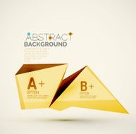 Geometric shapes with sample text Abstract template N308