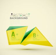 Geometric shapes with sample text Abstract template N310