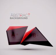 Geometric shapes with sample text Abstract template N312