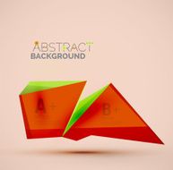 Geometric shapes with sample text Abstract template N315