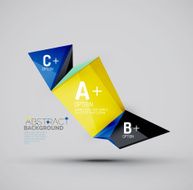 Geometric shapes with sample text Abstract template N317
