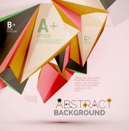 Geometric shapes in the air Vector abstract background N383