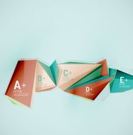 Geometric shapes in the air Vector abstract background N384