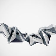 Geometric shapes in the air Vector abstract background N387