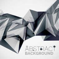 Geometric shapes in the air Vector abstract background N388