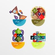 Set of abstract geometric shapes with options N94