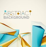 Geometric shapes in the air Vector abstract background N389