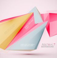 Geometric shapes in the air Vector abstract background N391