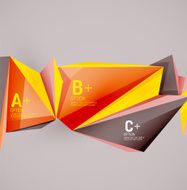 Geometric shapes in the air Vector abstract background N392