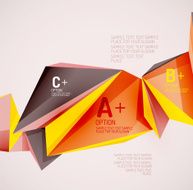 Geometric shapes in the air Vector abstract background N393