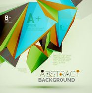 Geometric shapes in the air Vector abstract background N394