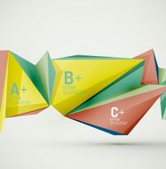 Geometric shapes in the air Vector abstract background N395