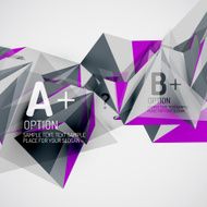 Geometric shapes in the air Vector abstract background N397