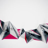 Geometric shapes in the air Vector abstract background N400