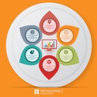 Infographic design clean vector