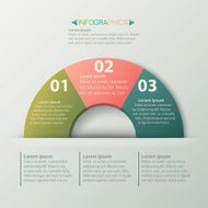 Infographics Business circle template N5