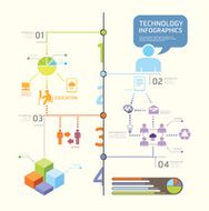 infographics set and Information technology Graphics