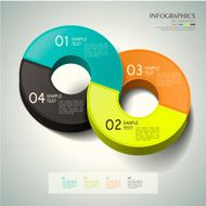 abstract 3d ring infographics N2