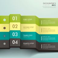 vector abstract 3d paper infographics N19