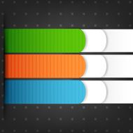 Abstract grey background with three colorful lines